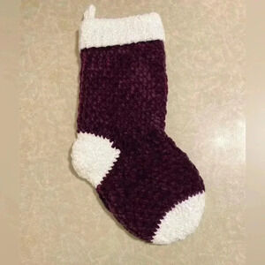 Purple Velvet Christmas Stockings - Handmade Stockings - Farmhouse Stockings - …